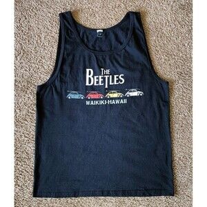 The Beetles T-Shirt Women's Medium Black Short Sleeve